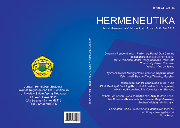 Hermeneutika : Jurnal Hermeneutika Vol 4, No 1 (2018)
