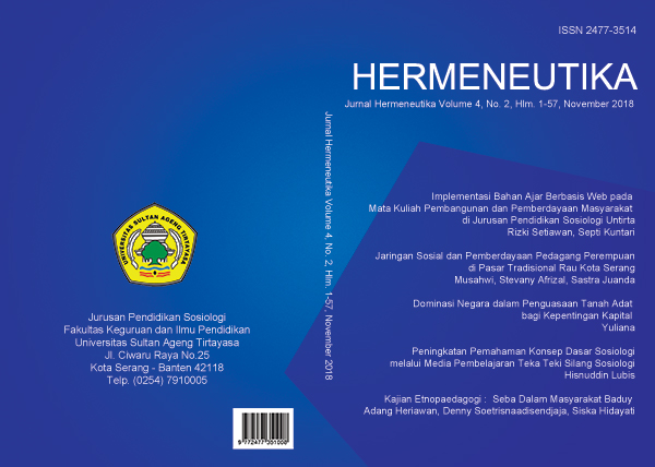 Hermeneutika : Jurnal Hermeneutika Vol 4, No 2 (2018)
