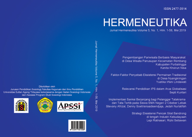 Hermeneutika : Jurnal Hermeneutika Vol 5, No 1 (2019)